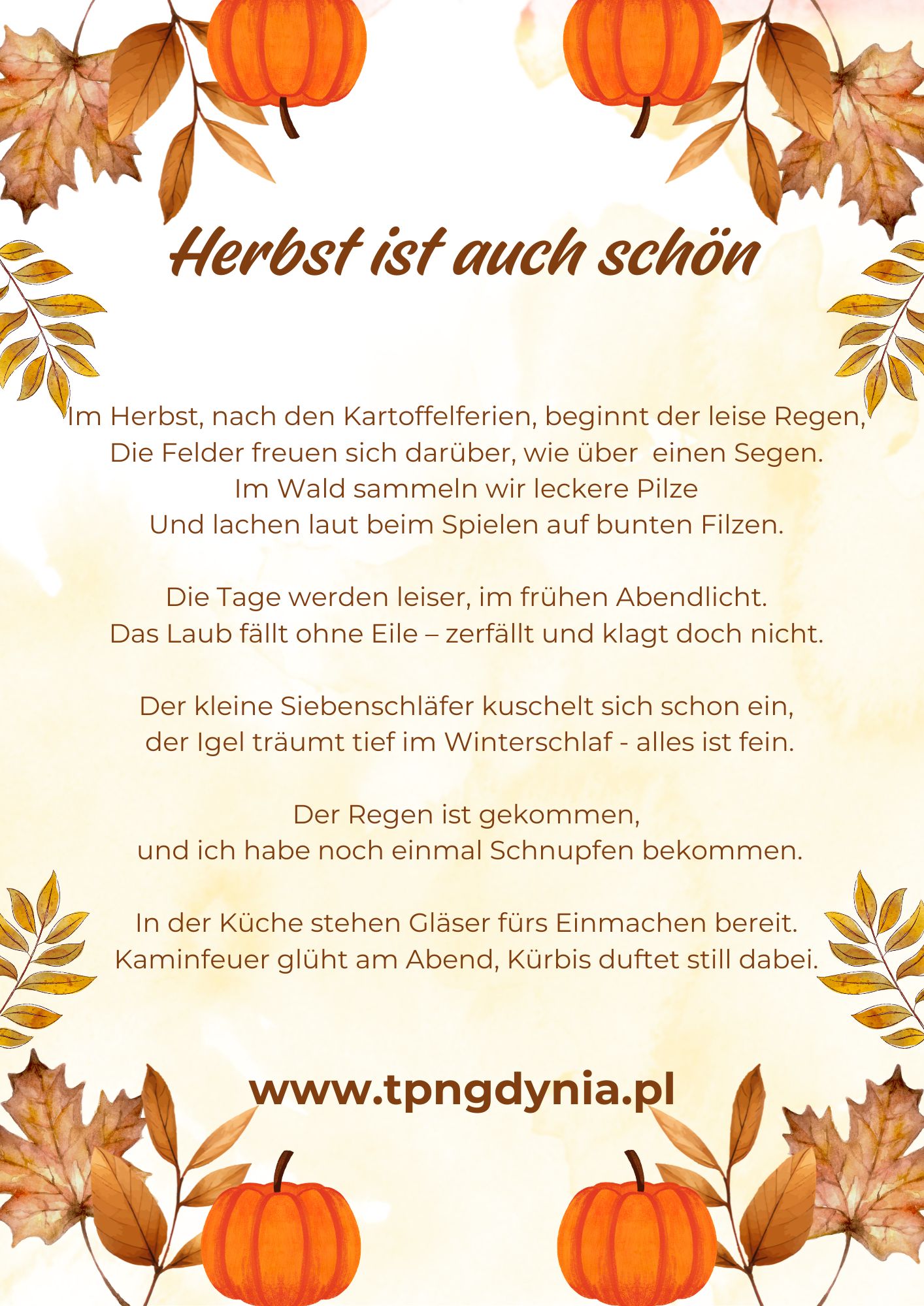 yellow and brown aesthetic welcome autumn poster